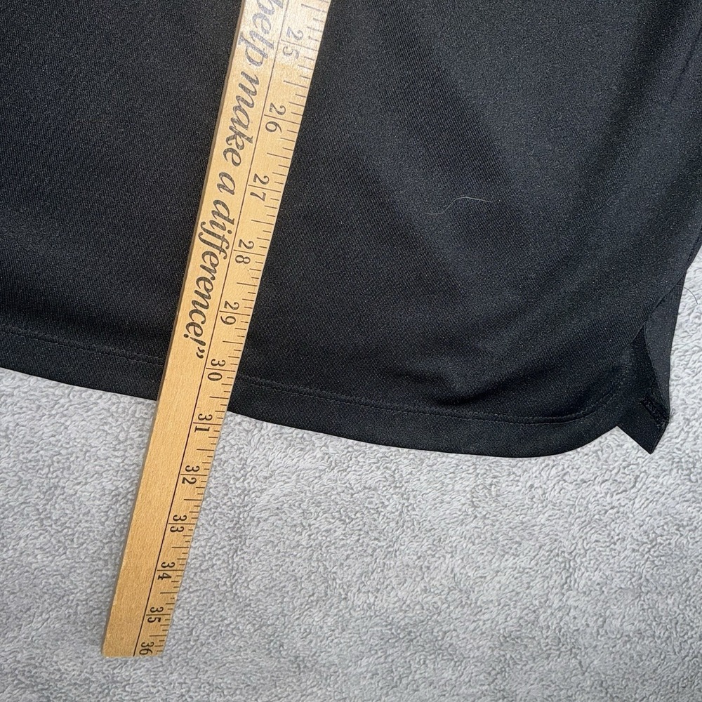 Nike‎ Dri-FIT Polo Shirt Mens XL Black Golf Cross Print Performance Stretch - Picture 7 of 8